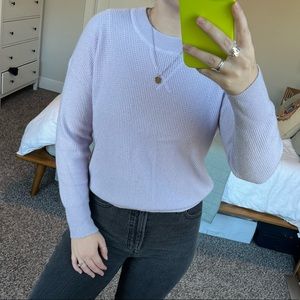 Madewell Waffle Knit Cashmere Sweater